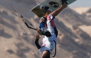 Kitesurfen am Paradiesstrand 